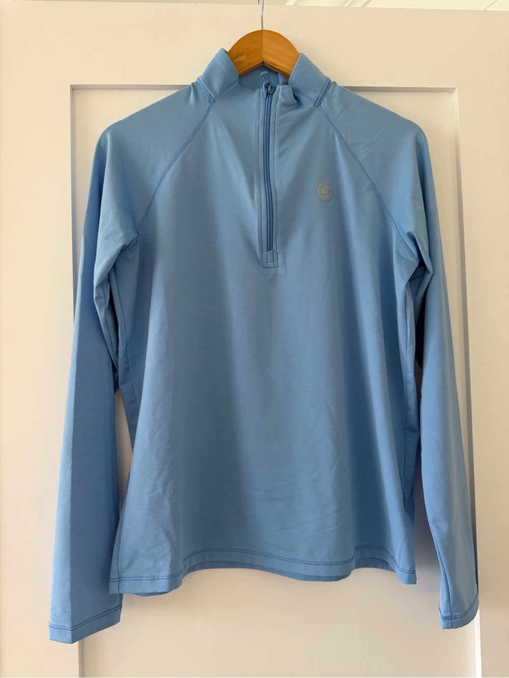 Vineyard Vines Boys Light Blue Quarter-Zip Performance Pullover